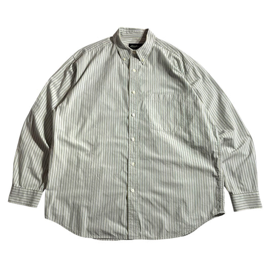【USED】Eddie Bauer L/SL Stripe BD Shirt
