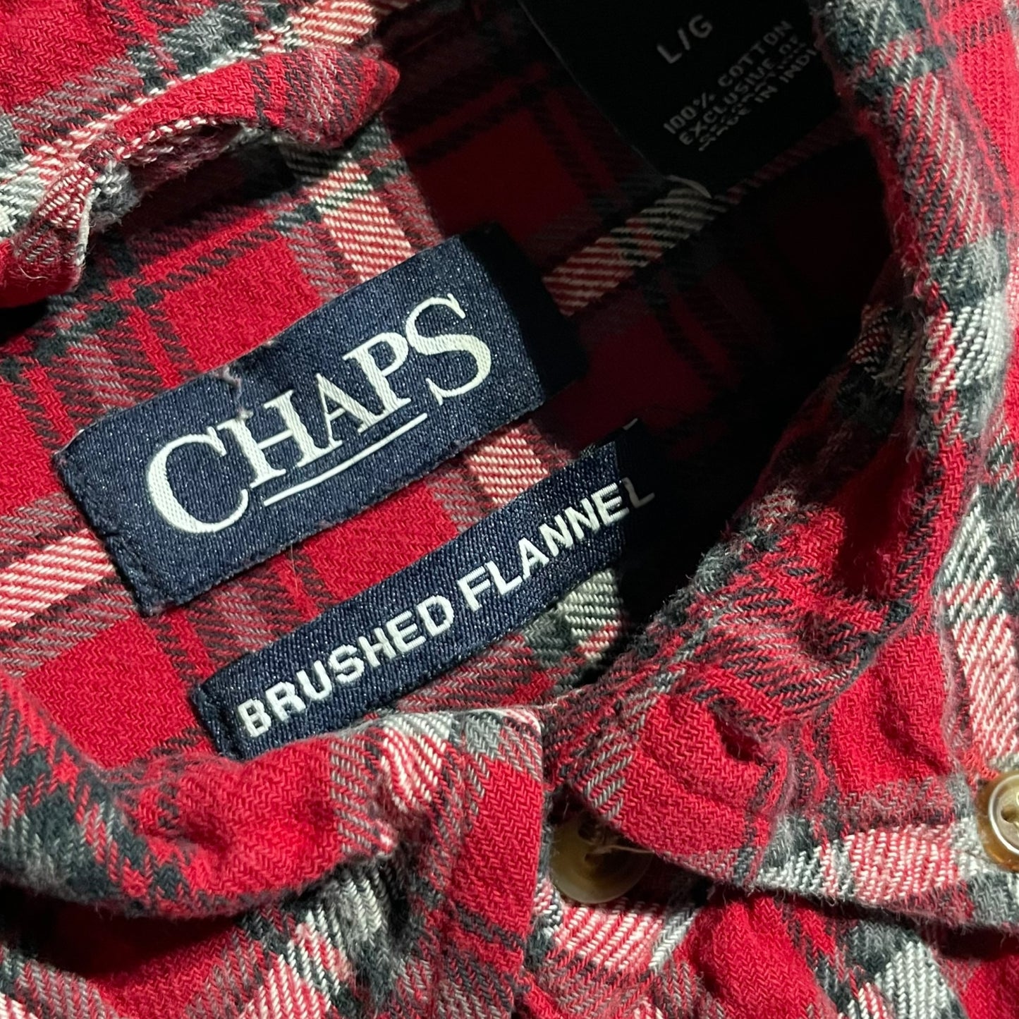 【USED】Chaps Check BD Shirt