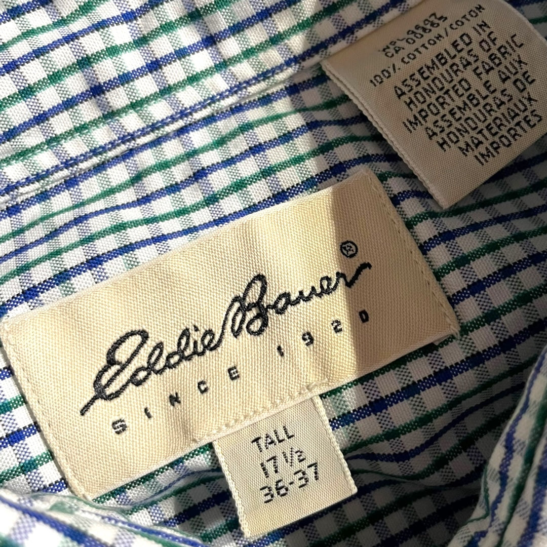 【USED】Eddie Bauer L/SL Check BD Shirt