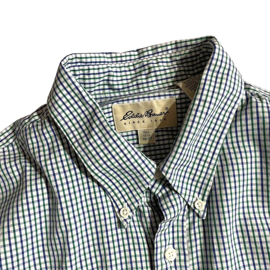 【USED】Eddie Bauer L/SL Check BD Shirt