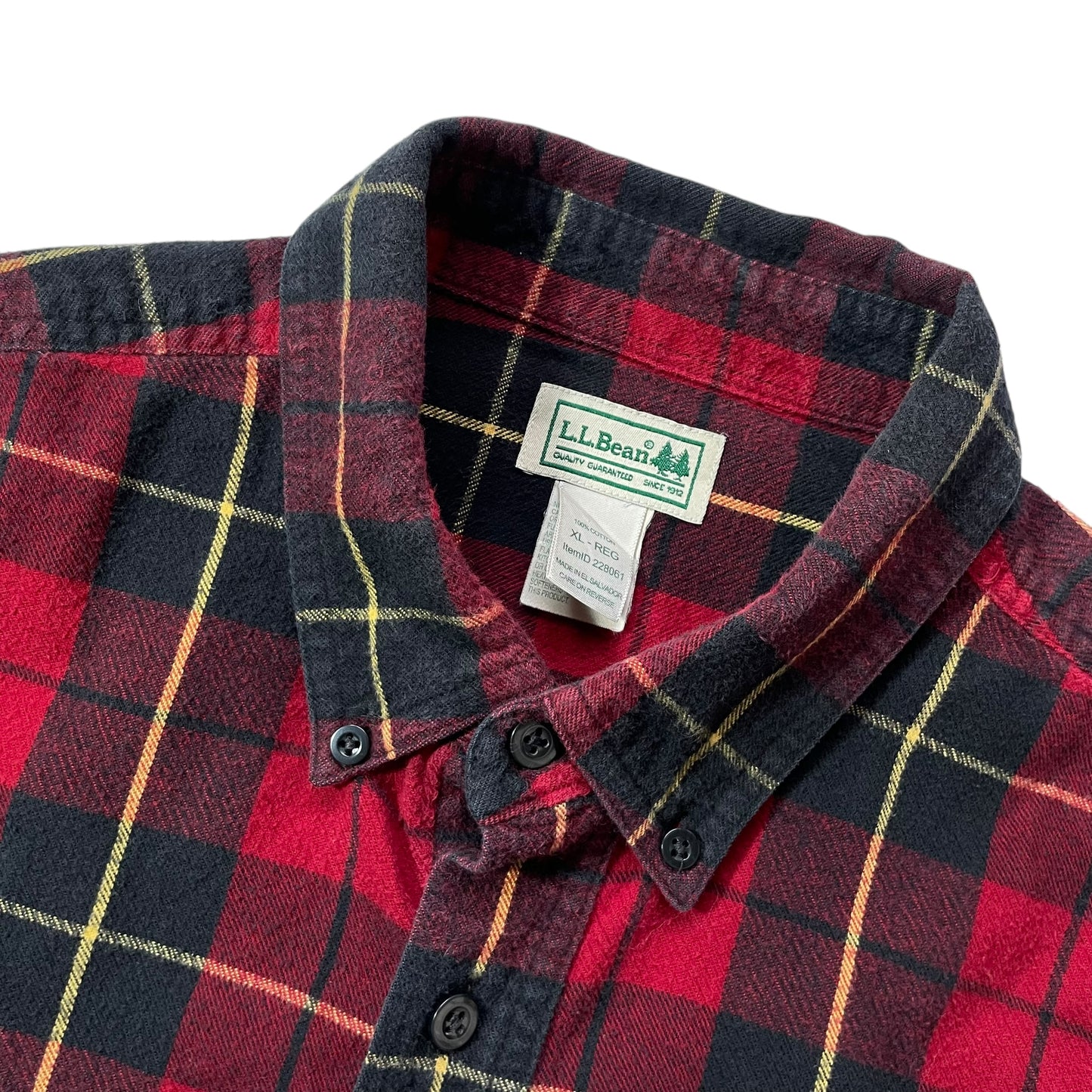 【USED】L.L. Bean Check BD Flannel Shirt