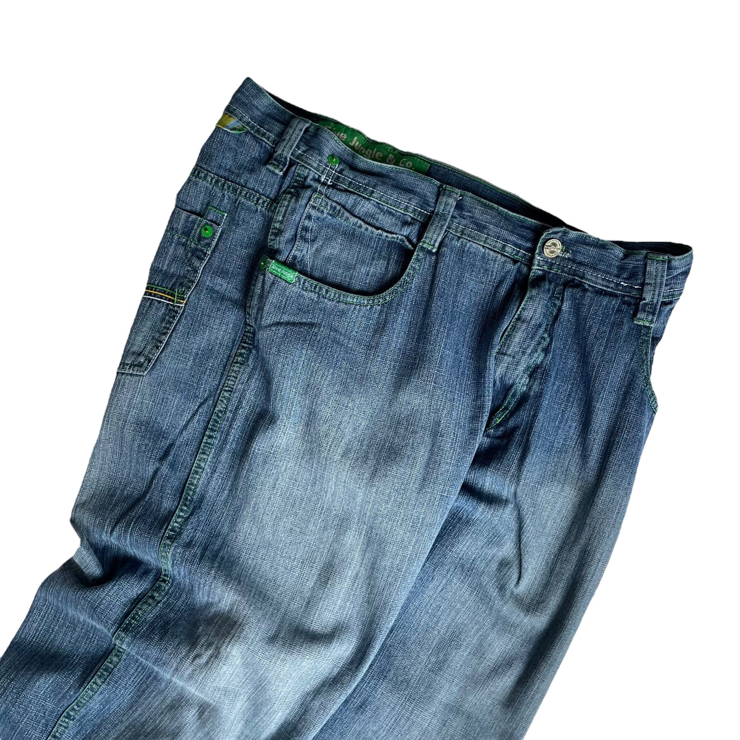 【Used】5ive Jungle & Co Baggy Fit Washed Jeans