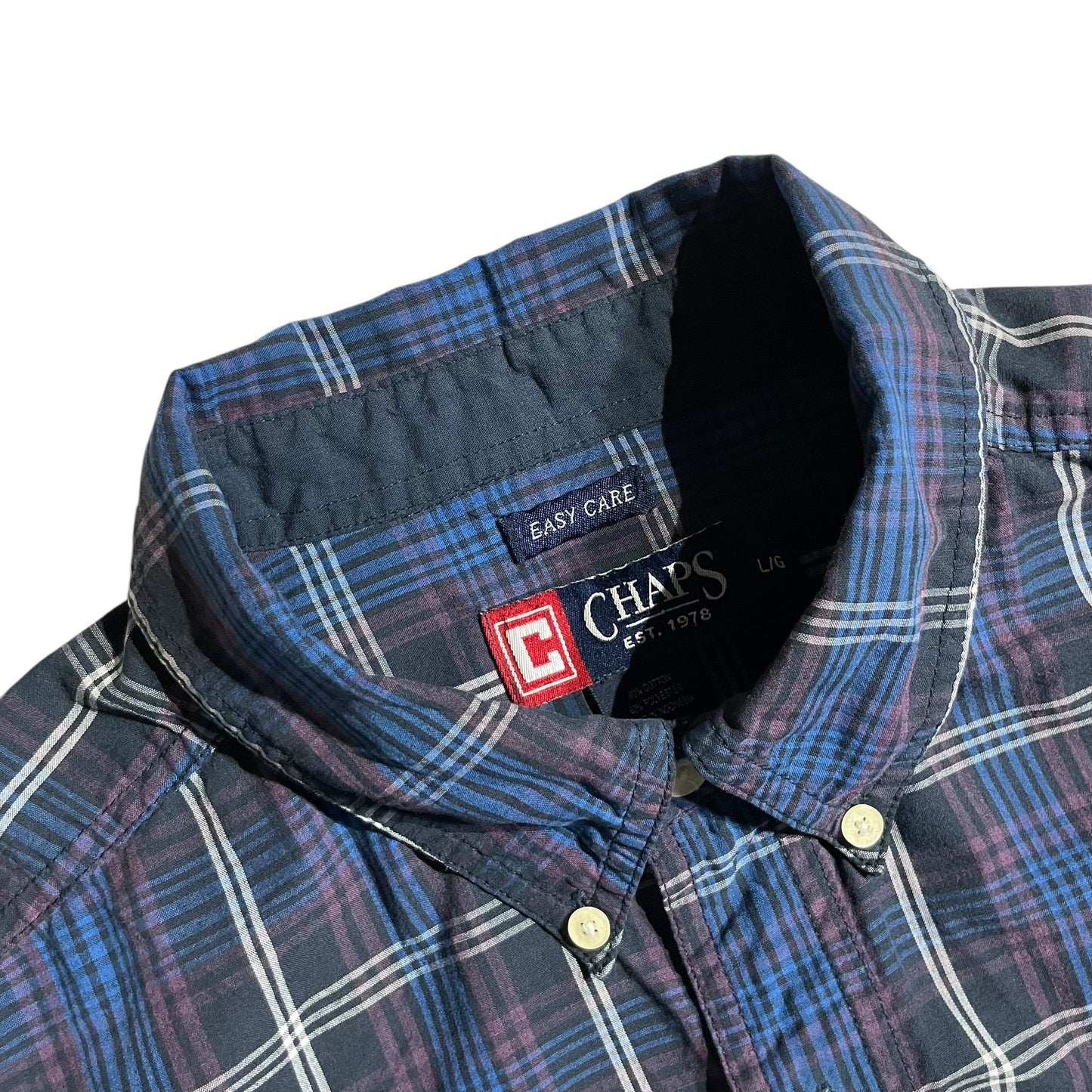 【USED】Chaps L/SL Check BD Shirt