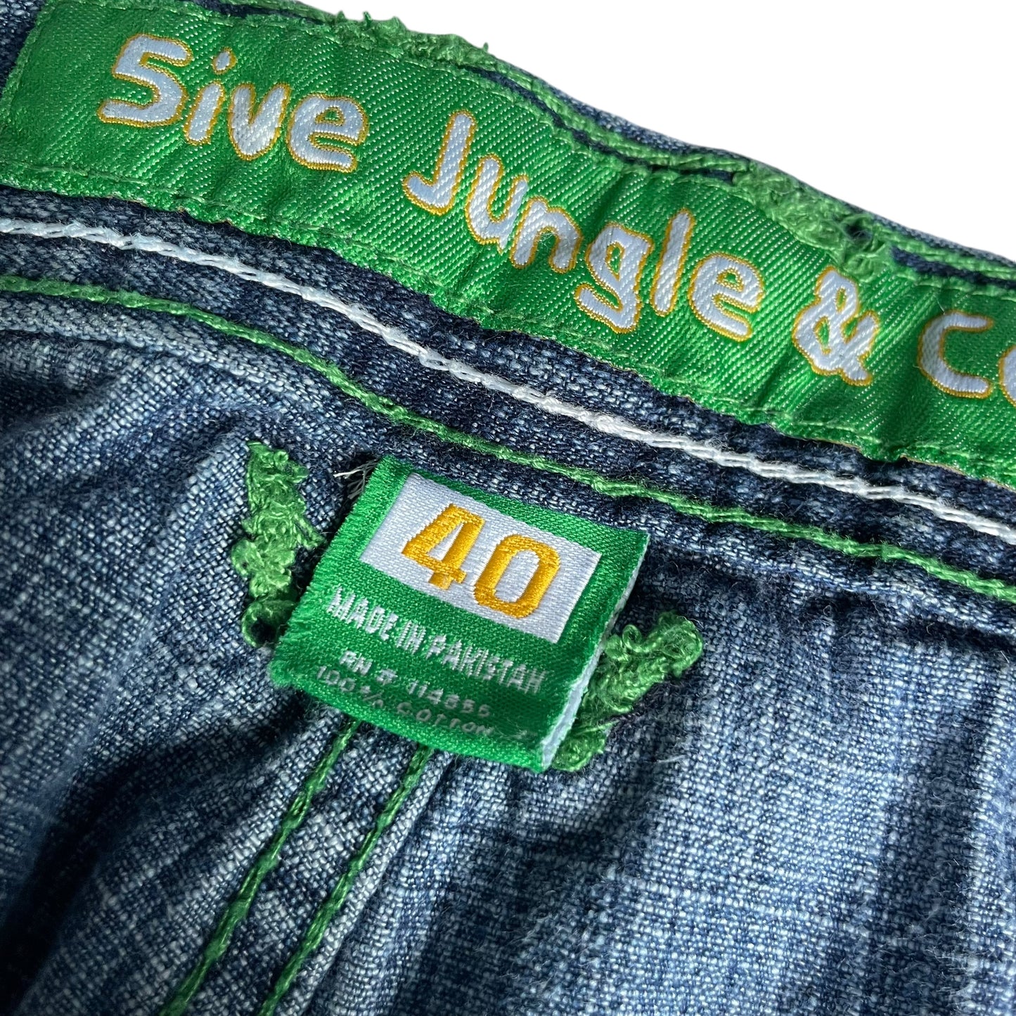 【Used】5ive Jungle & Co Baggy Fit Washed Jeans