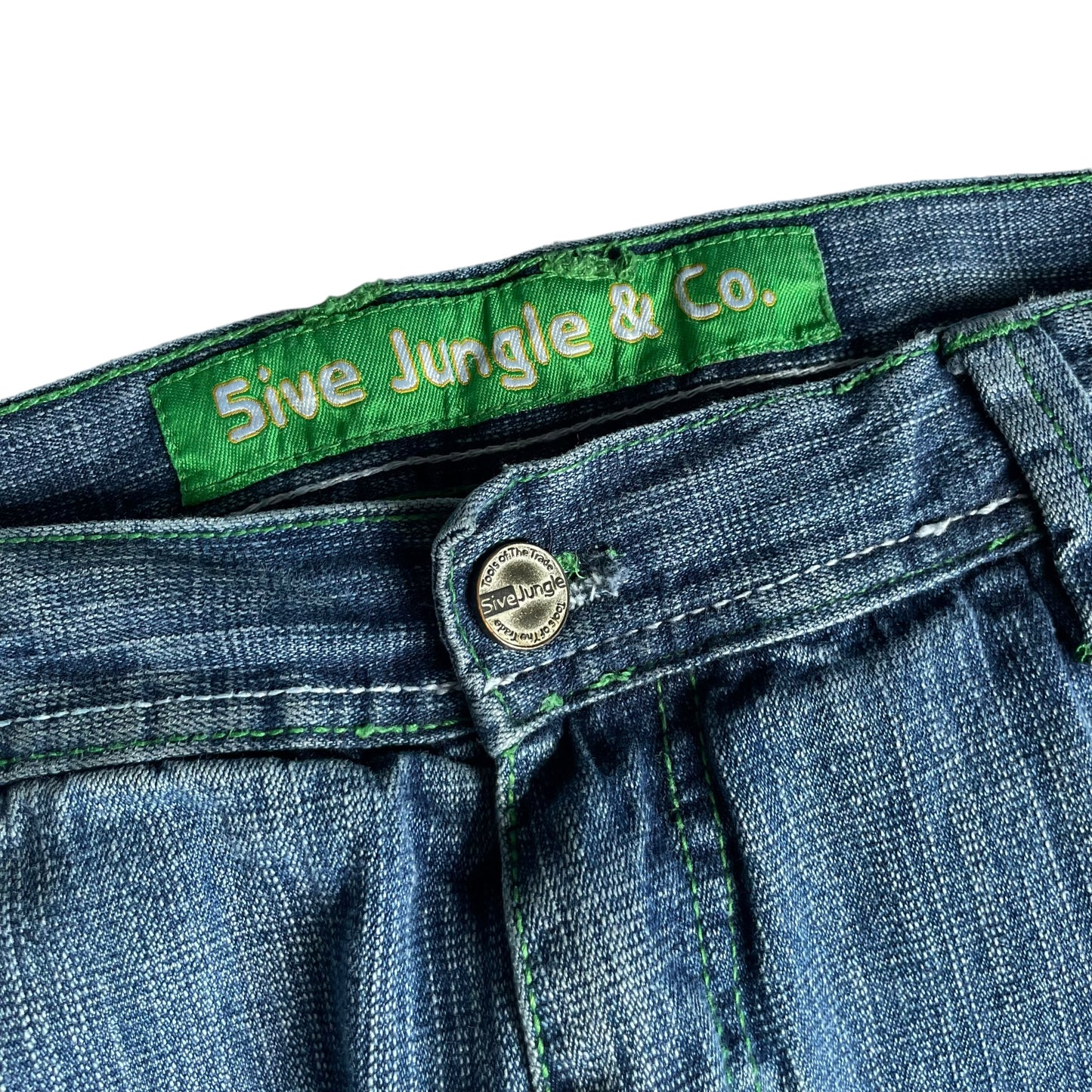 【Used】5ive Jungle & Co Baggy Fit Washed Jeans
