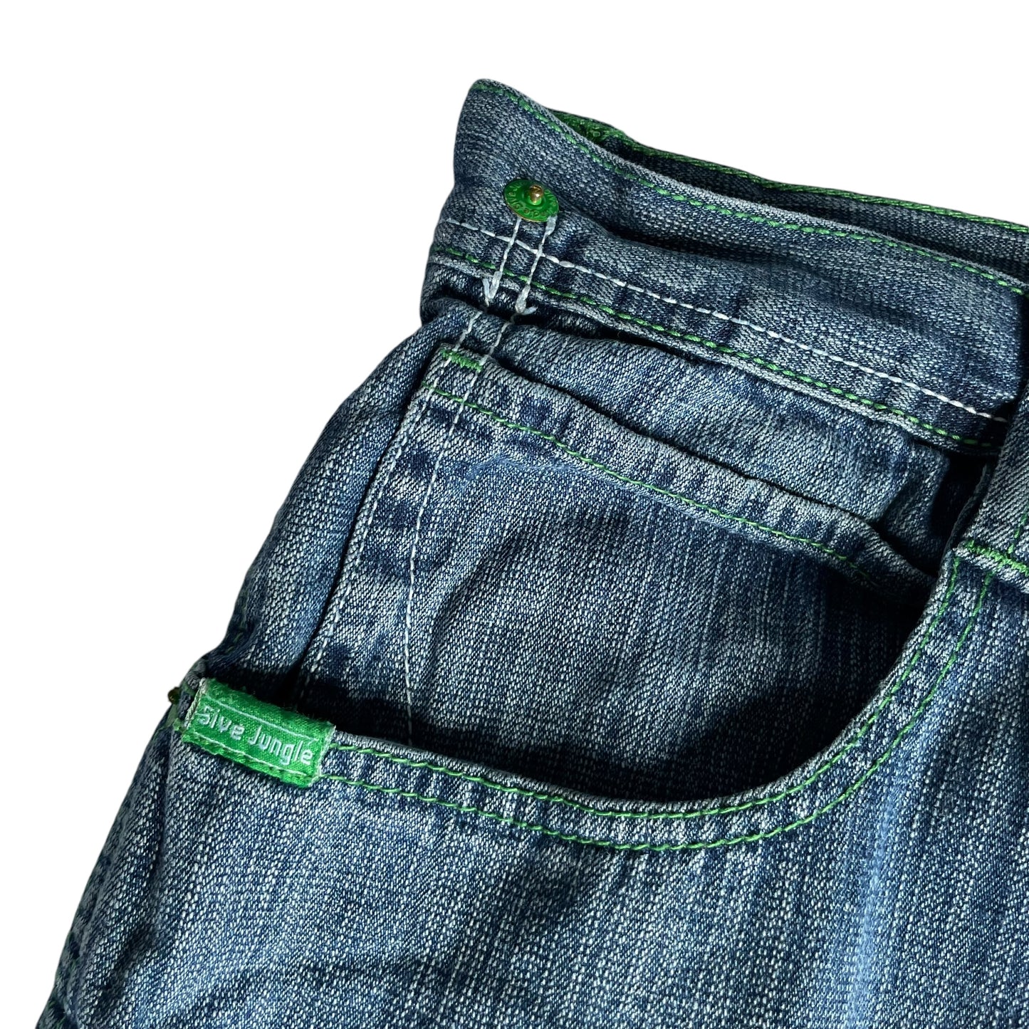 【Used】5ive Jungle & Co Baggy Fit Washed Jeans