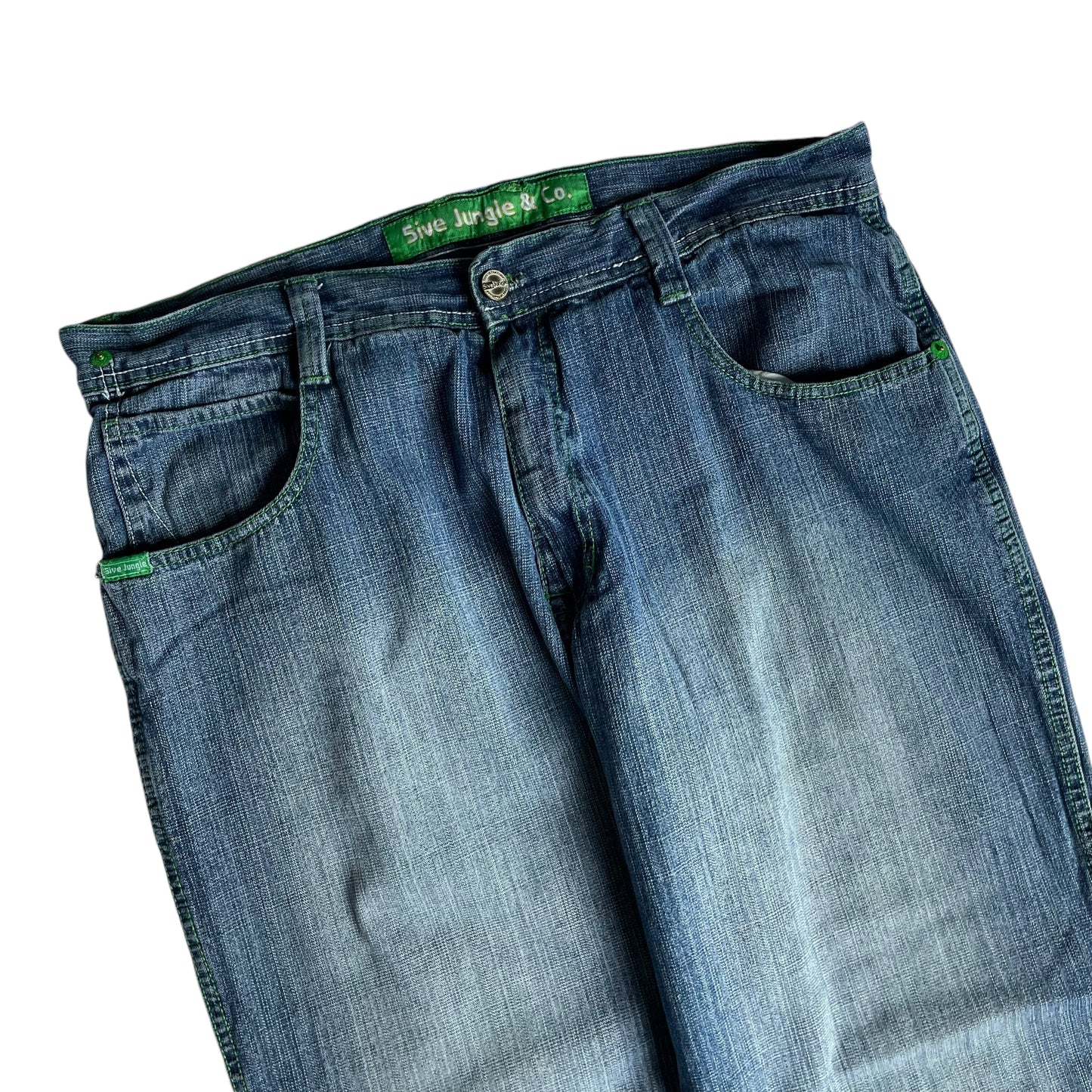 【Used】5ive Jungle & Co Baggy Fit Washed Jeans