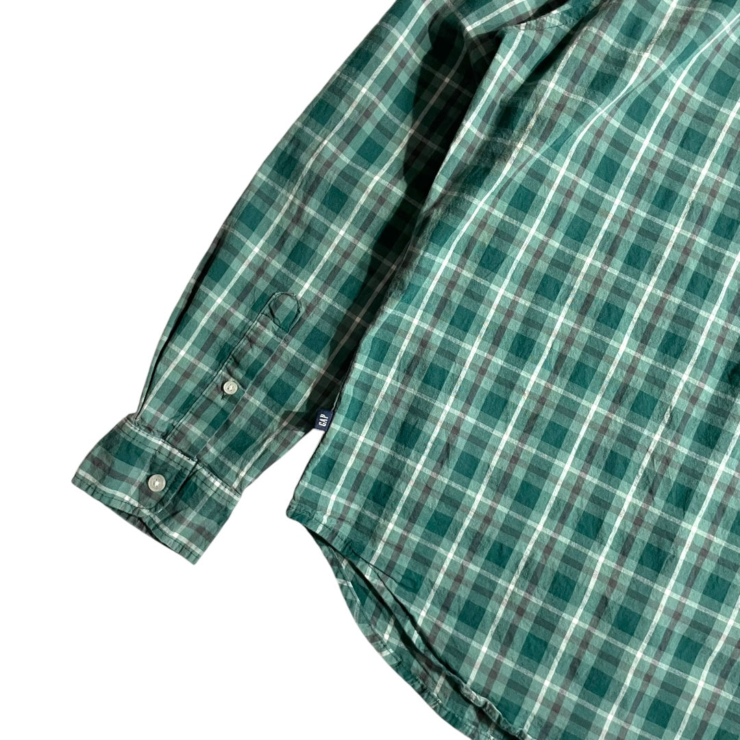 【USED】GAP L/SL Check BD Shirt
