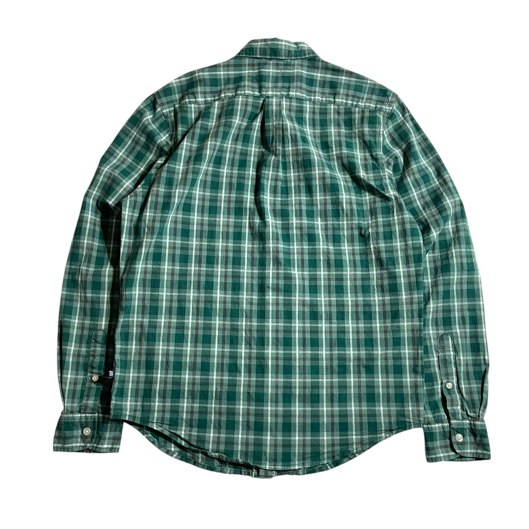 【USED】GAP L/SL Check BD Shirt