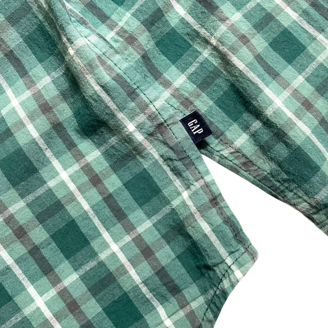 【USED】GAP L/SL Check BD Shirt