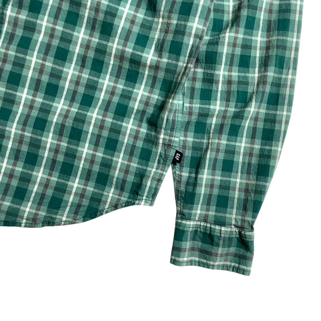 【USED】GAP L/SL Check BD Shirt