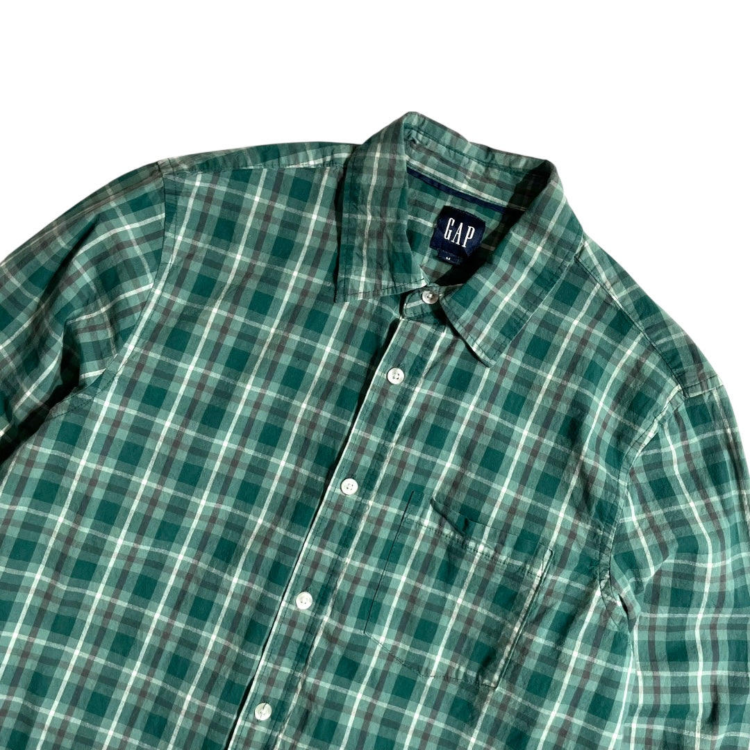 【USED】GAP L/SL Check BD Shirt