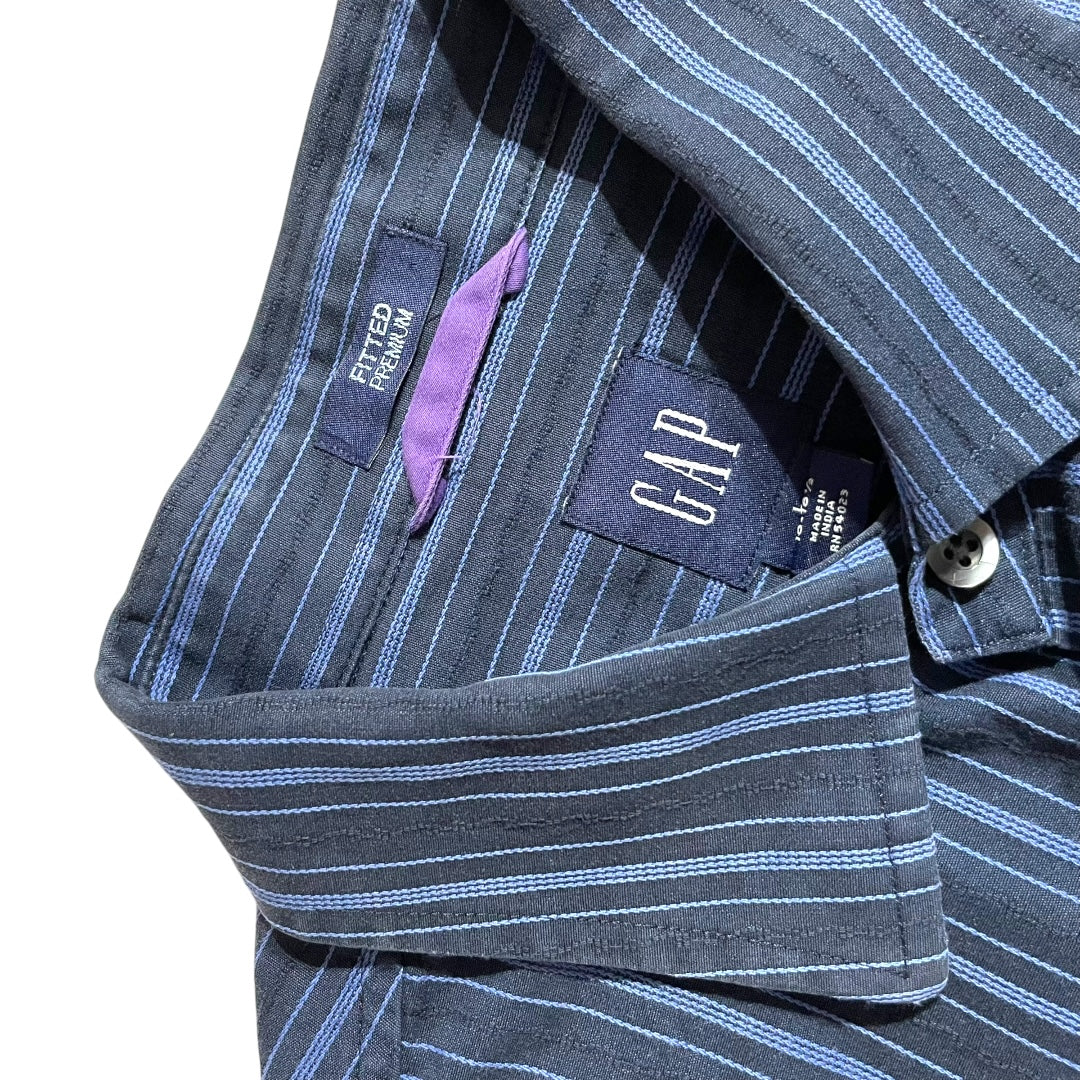 【USED】GAP L/SL Stripe Shirt