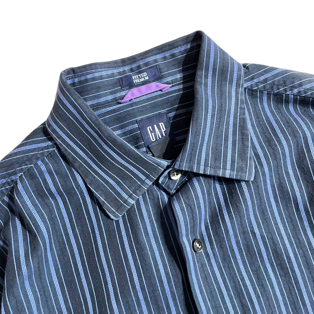 【USED】GAP L/SL Stripe Shirt