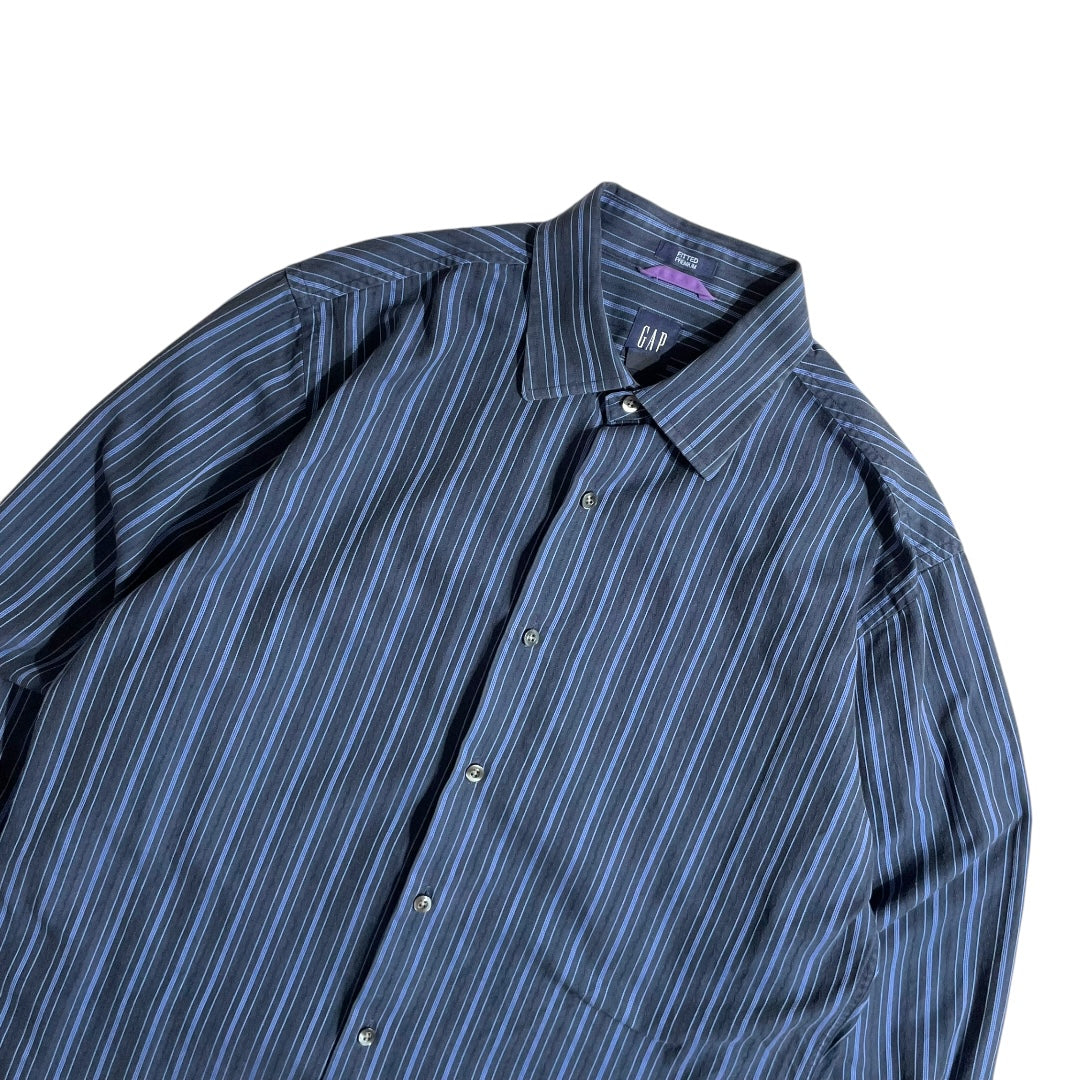 【USED】GAP L/SL Stripe Shirt