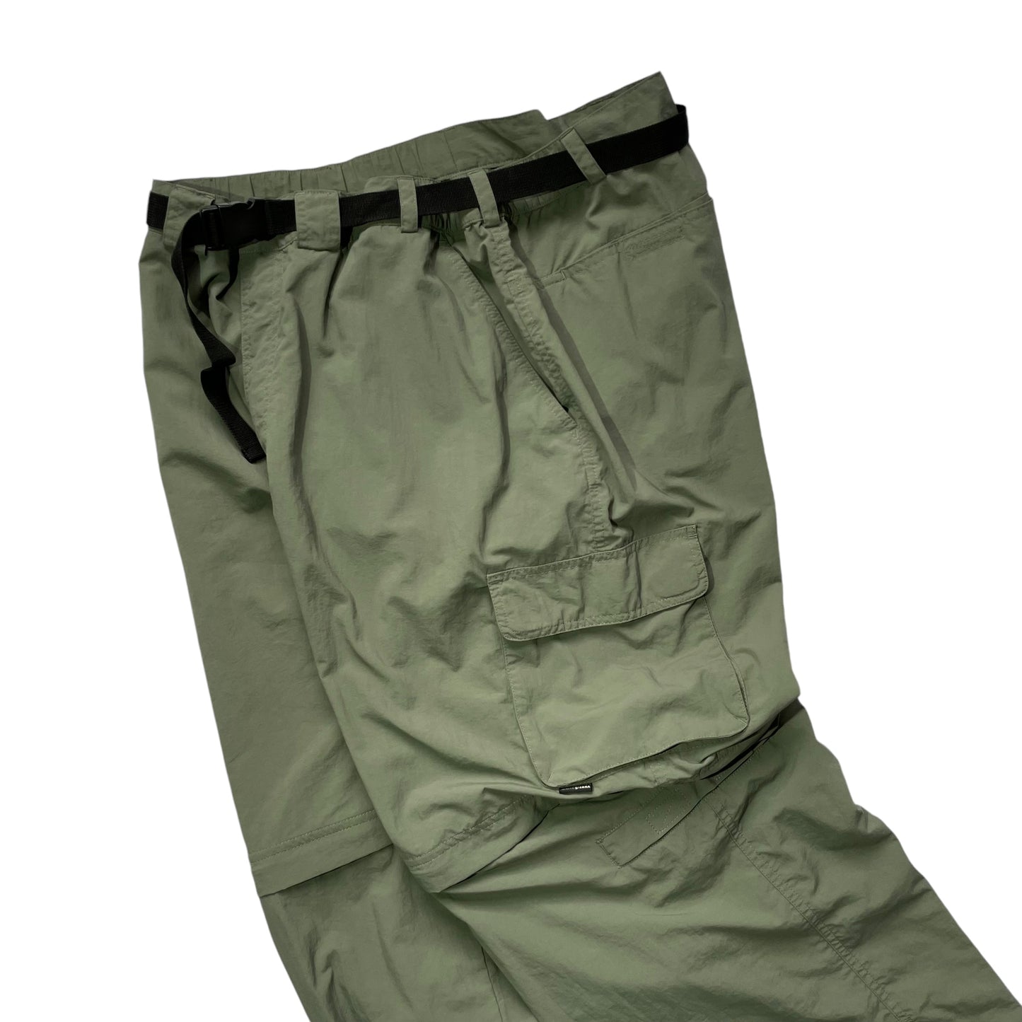 White Sierra Zip Off Nylon Cargo Pants