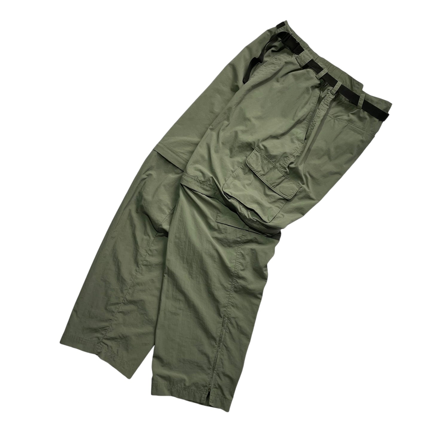 White Sierra Zip Off Nylon Cargo Pants