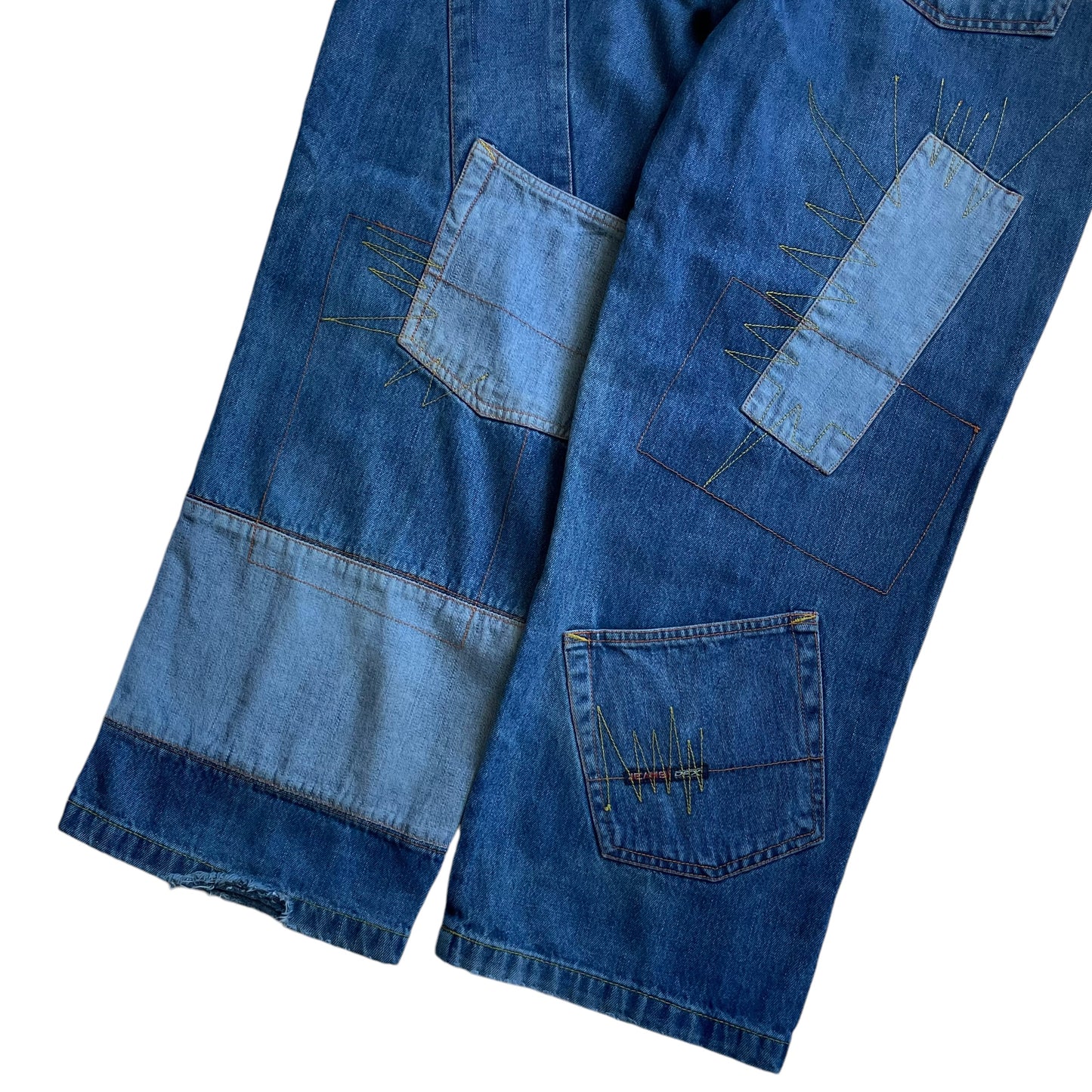 【Used】DFX Baggy Fit Patchwork Denim Pants