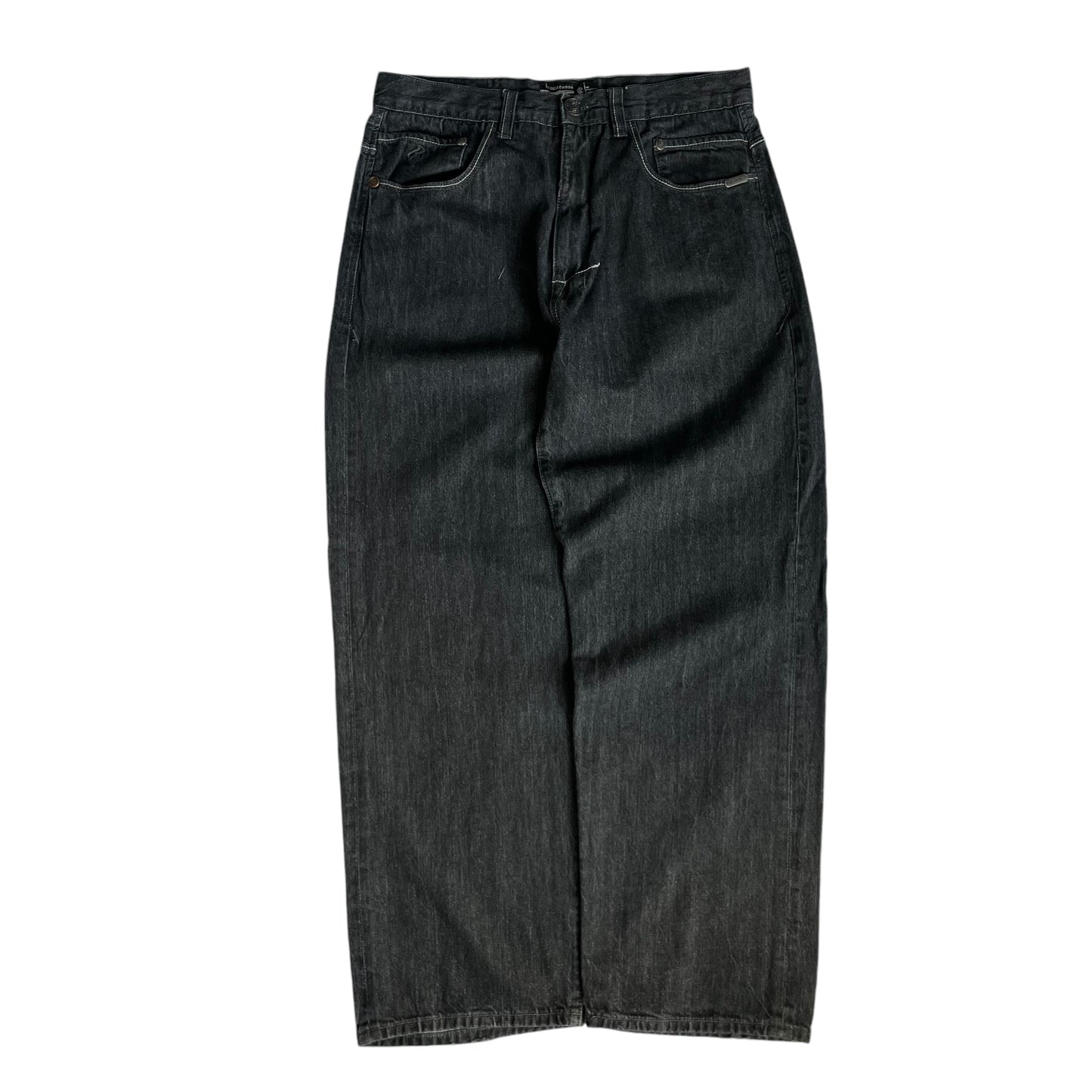 【Used】Rocawear Loose Fit Embroidery Logo Denim Pants/Black