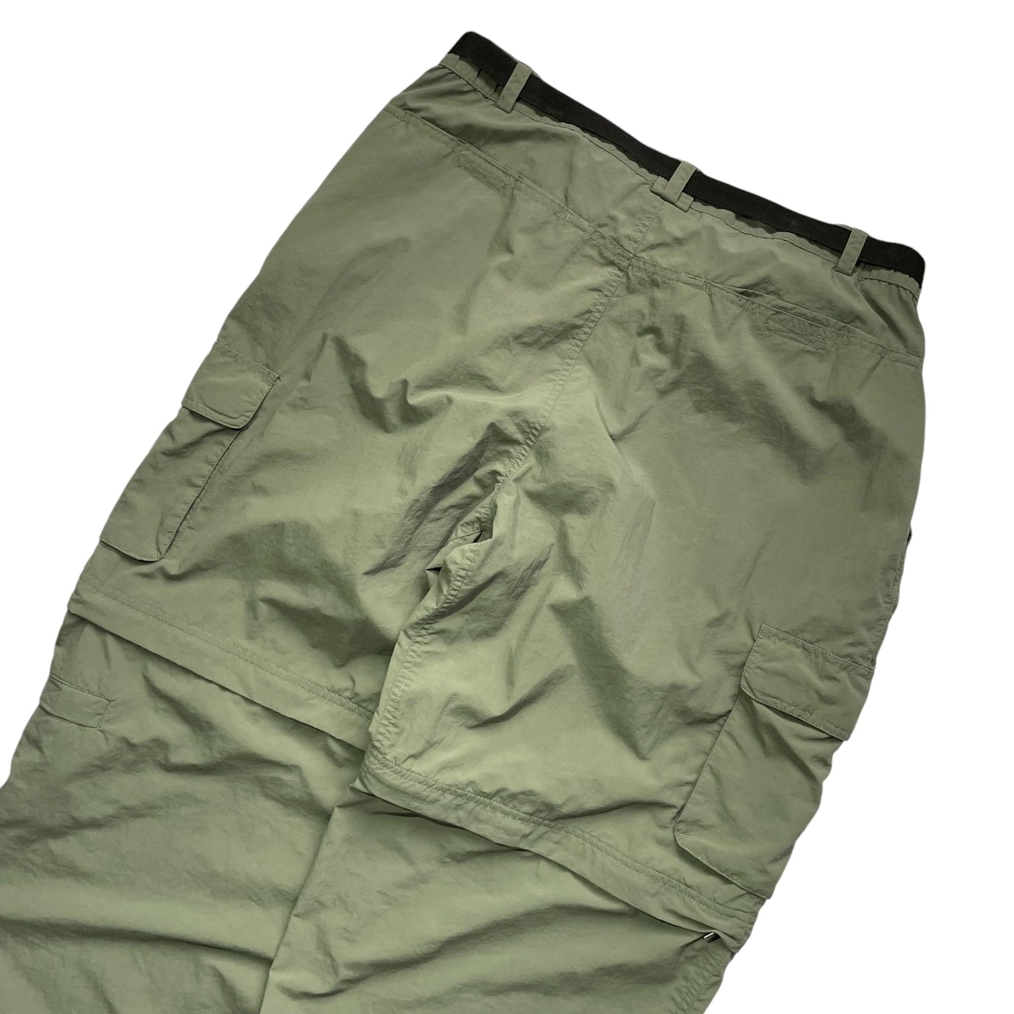 White Sierra Zip Off Nylon Cargo Pants