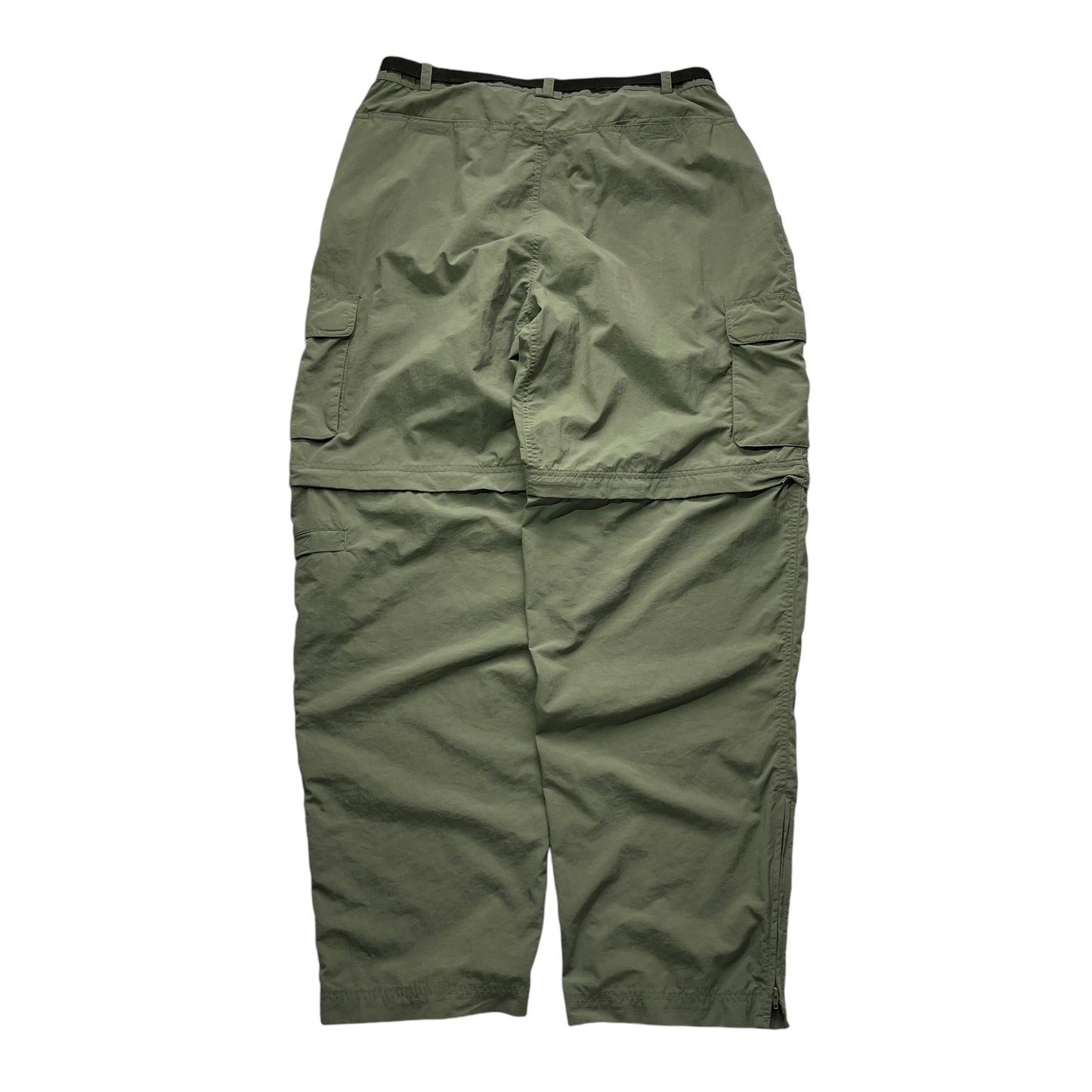 White Sierra Zip Off Nylon Cargo Pants