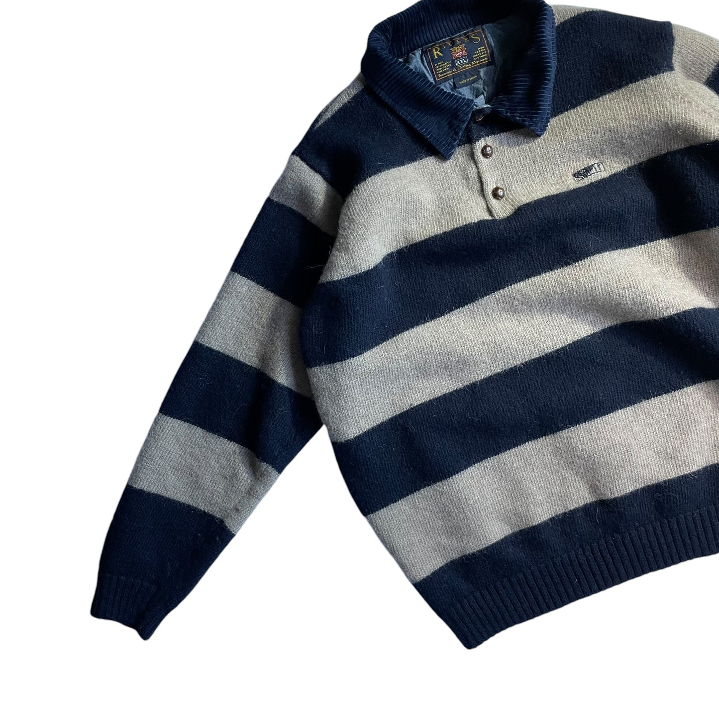 Rivers Border Wool Sweater