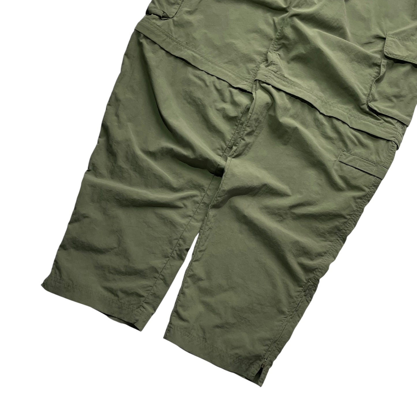 White Sierra Zip Off Nylon Cargo Pants