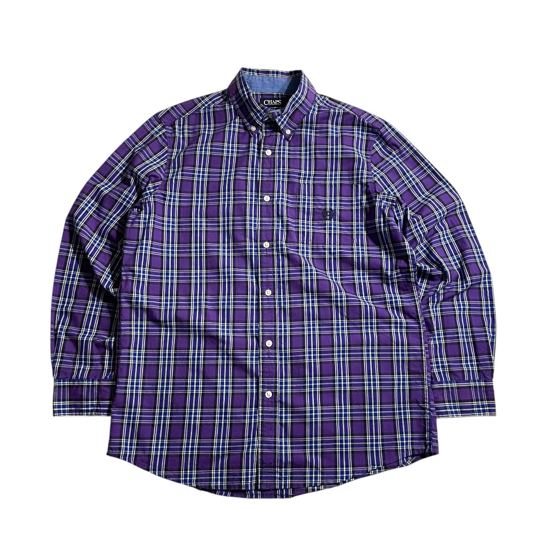 【USED】Chaps L/SL Check BD Shirt