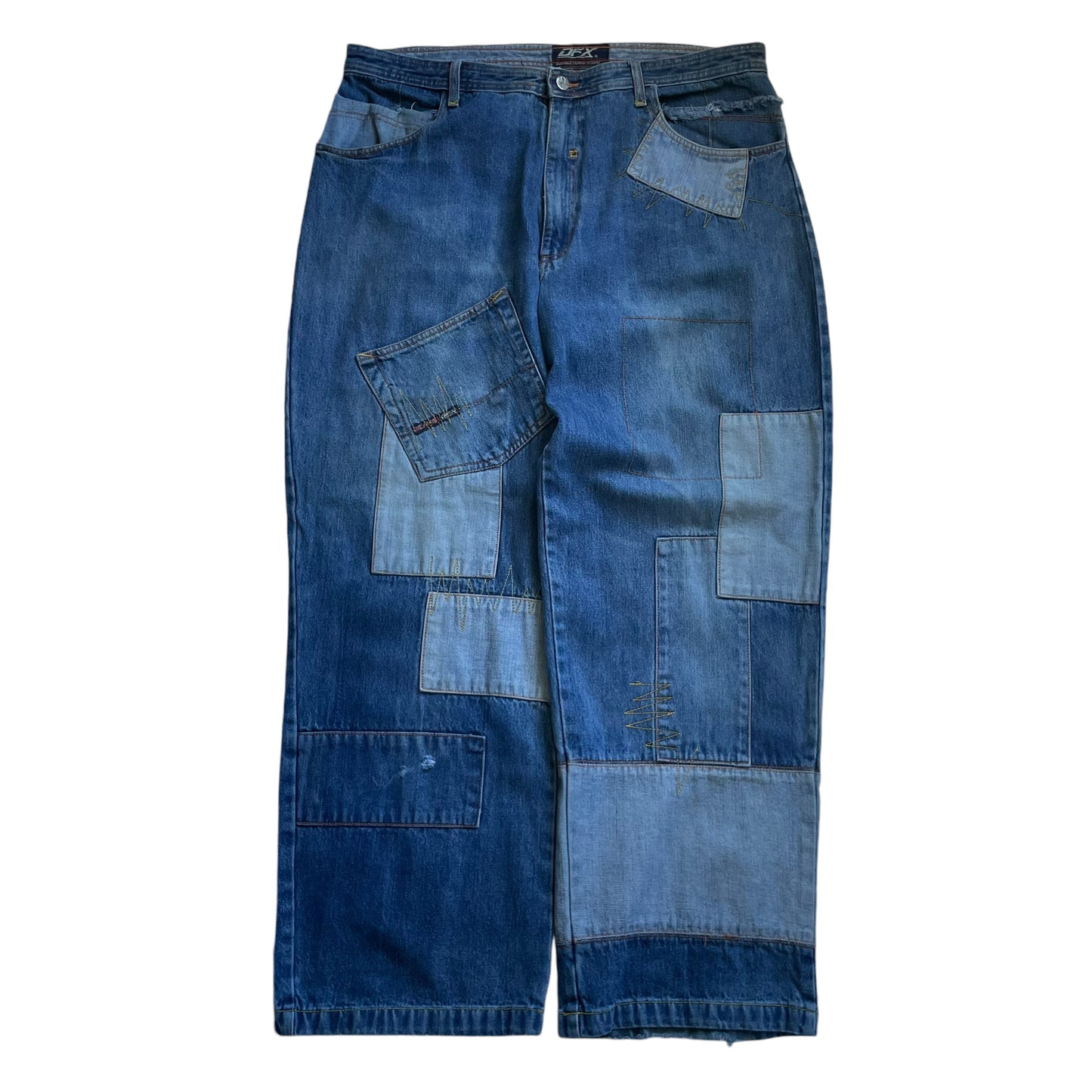 【Used】DFX Baggy Fit Patchwork Denim Pants