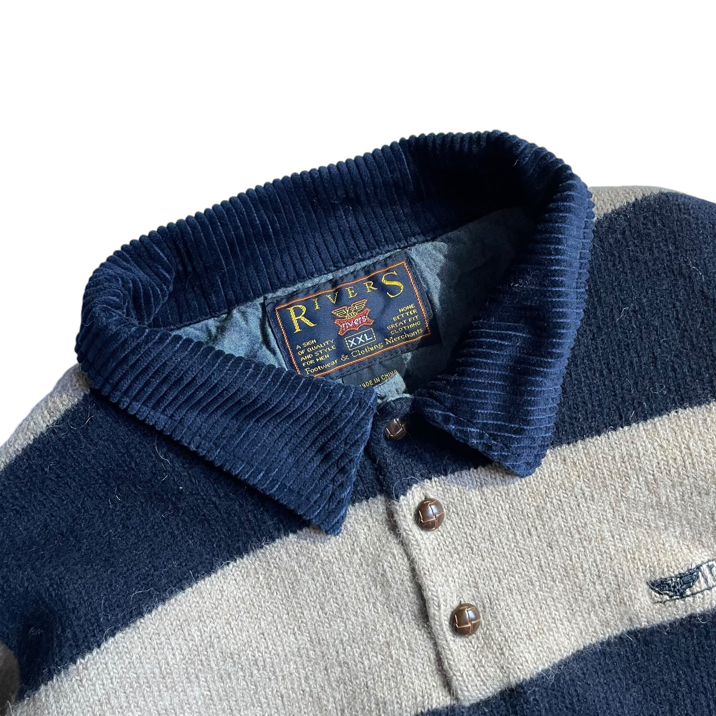 Rivers Border Wool Sweater