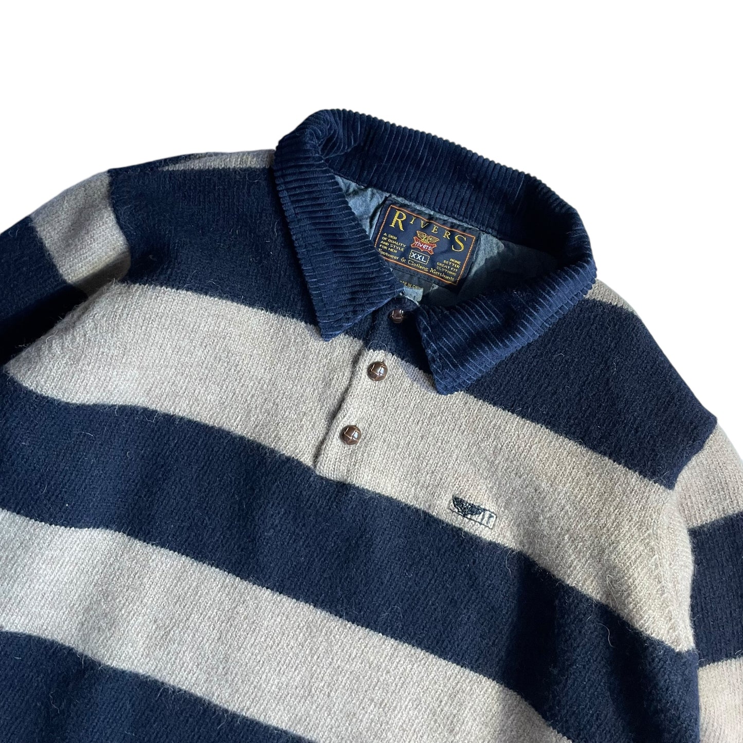 Rivers Border Wool Sweater