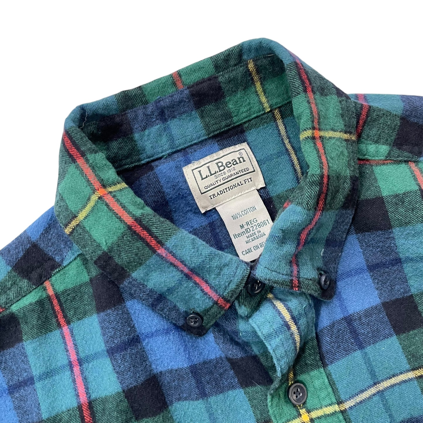 【USED】L.L. Bean Check BD Flannel Shirt