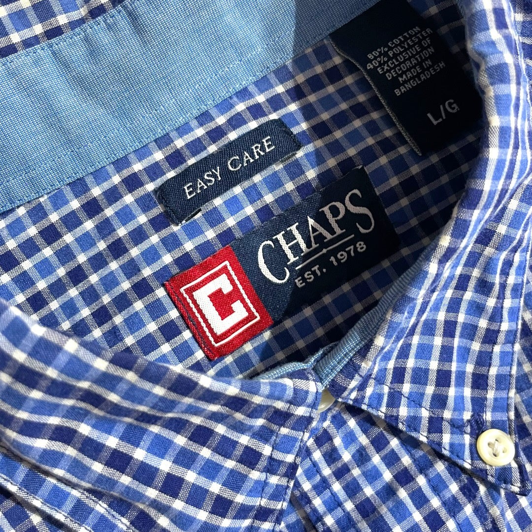 【USED】Chaps L/SL Check BD Shirt