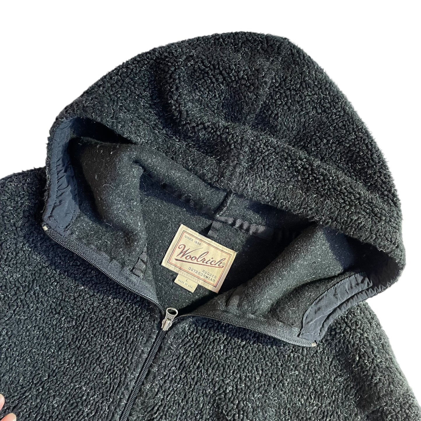 Woolrich Full Zip Sherpa Hoodie