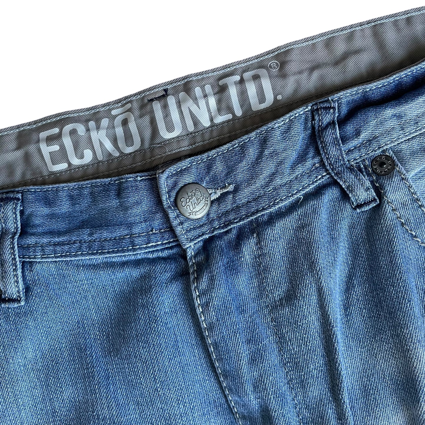 【Used】Ecko Unlimited Baggy Fit Washed Denim Pants