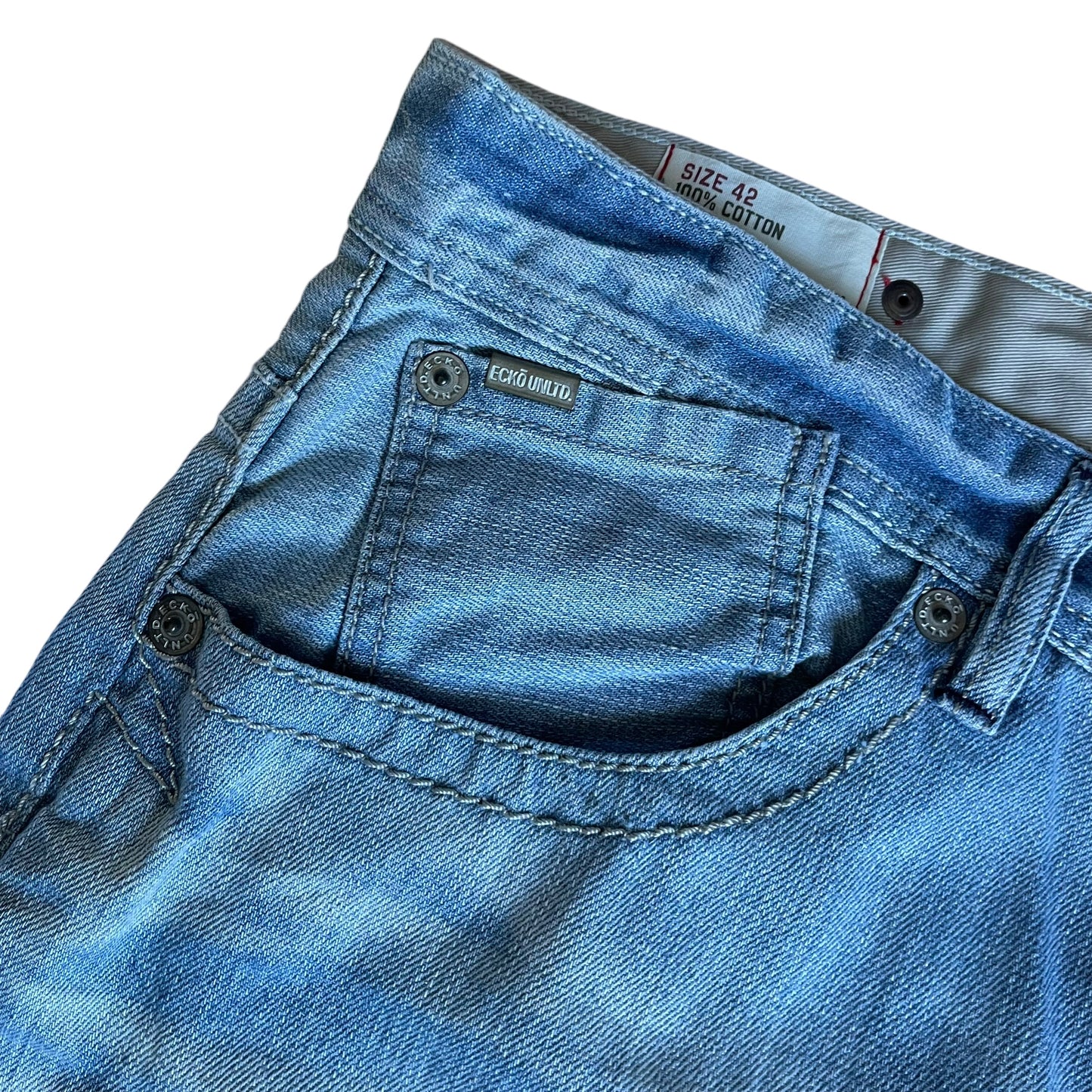 【Used】Ecko Unlimited Baggy Fit Washed Denim Pants