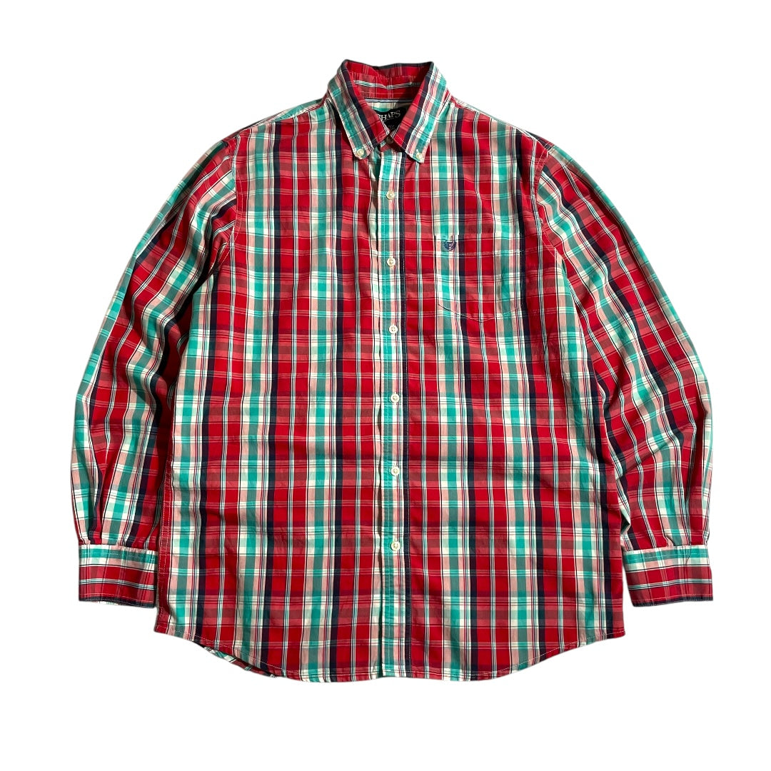 【USED】Chaps L/SL Check BD Shirt