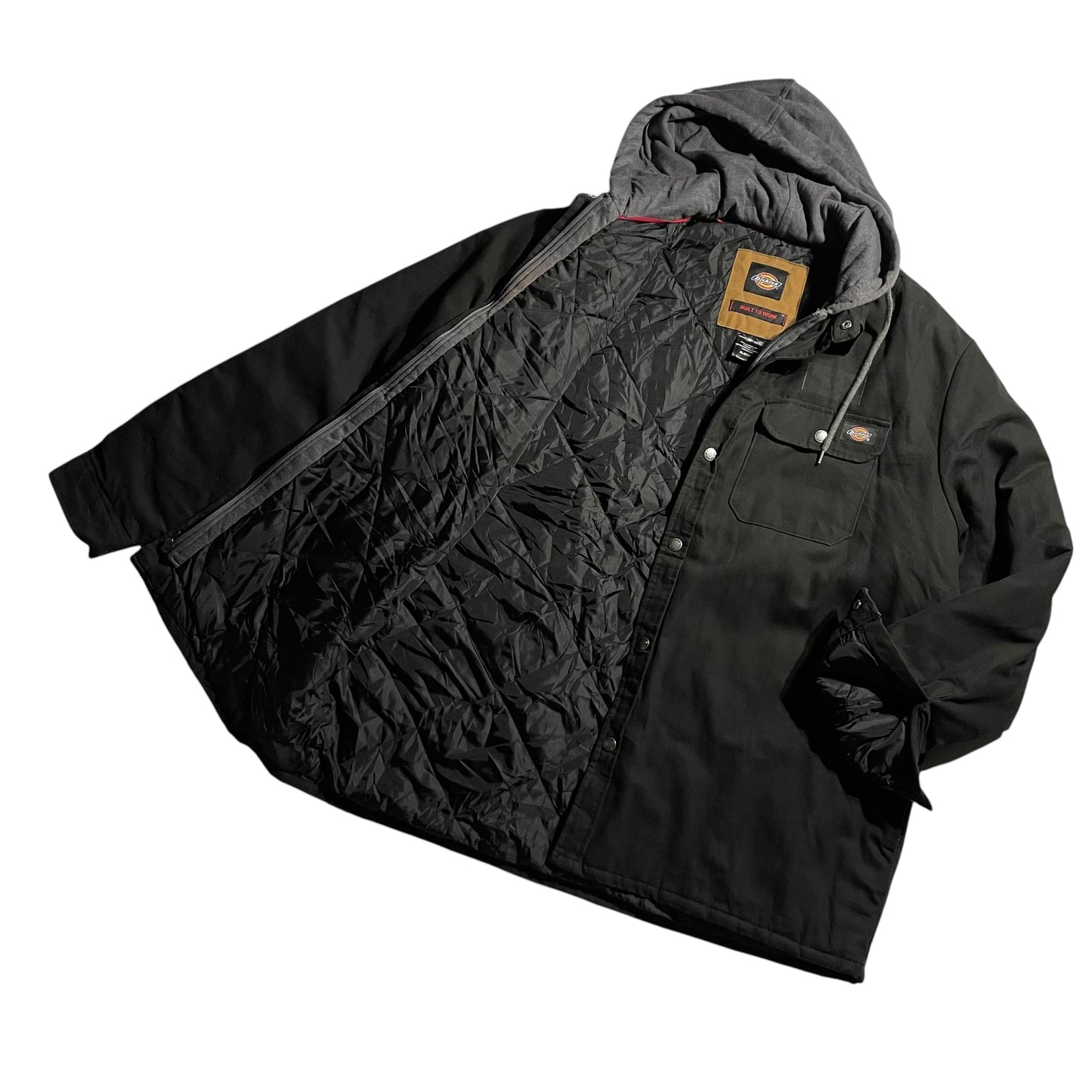【USED】Dickies Hooded Shirt Jacket