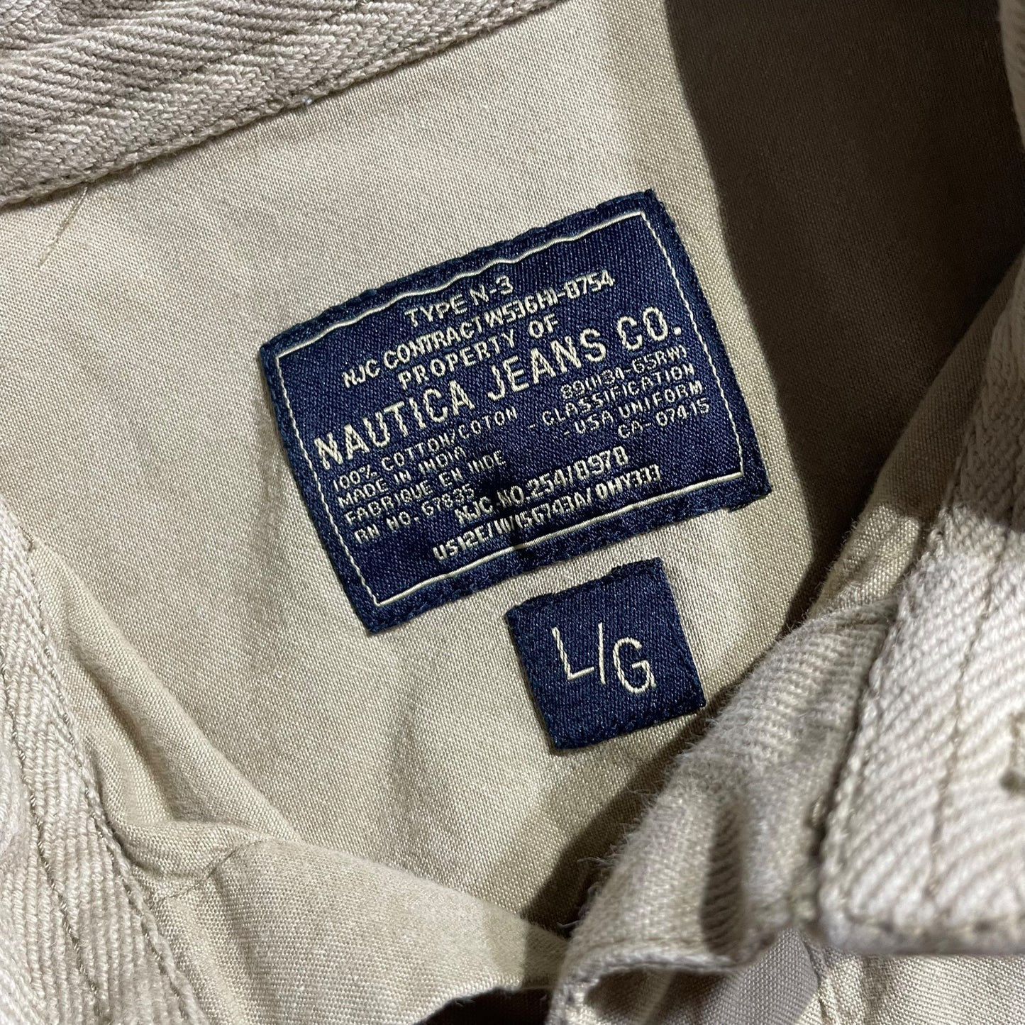 【USED】Nautica Jeans L/SL Cotton Shirt
