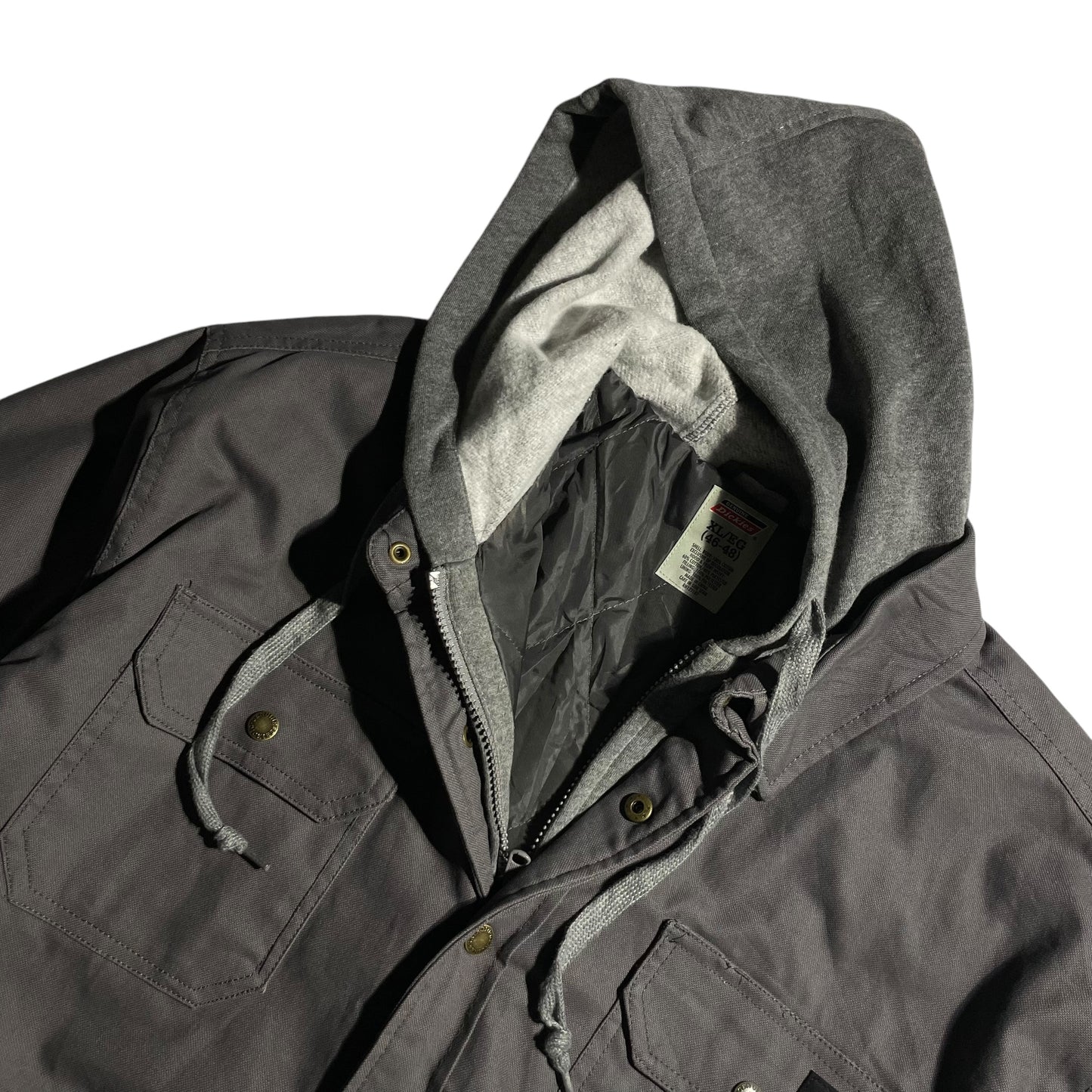 【USED】Dickies Hooded Shirt Jacket