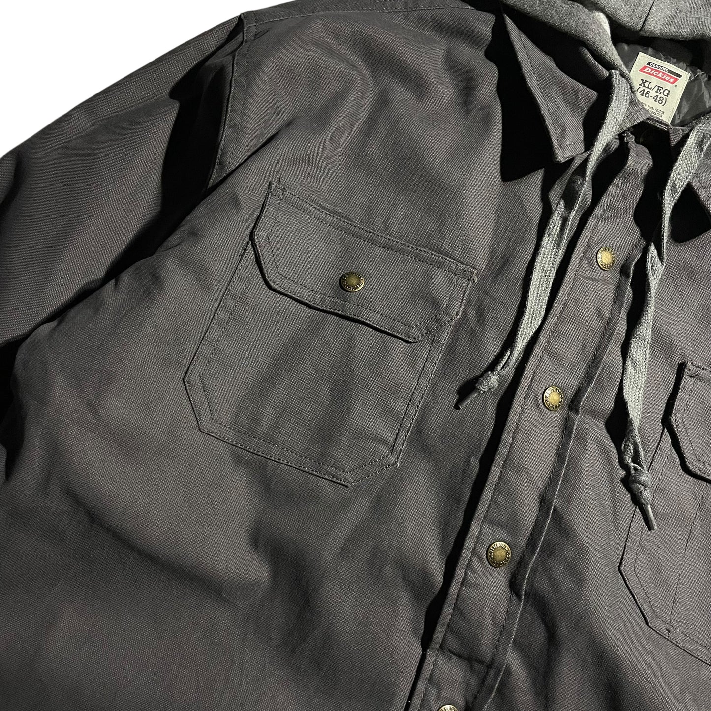 【USED】Dickies Hooded Shirt Jacket