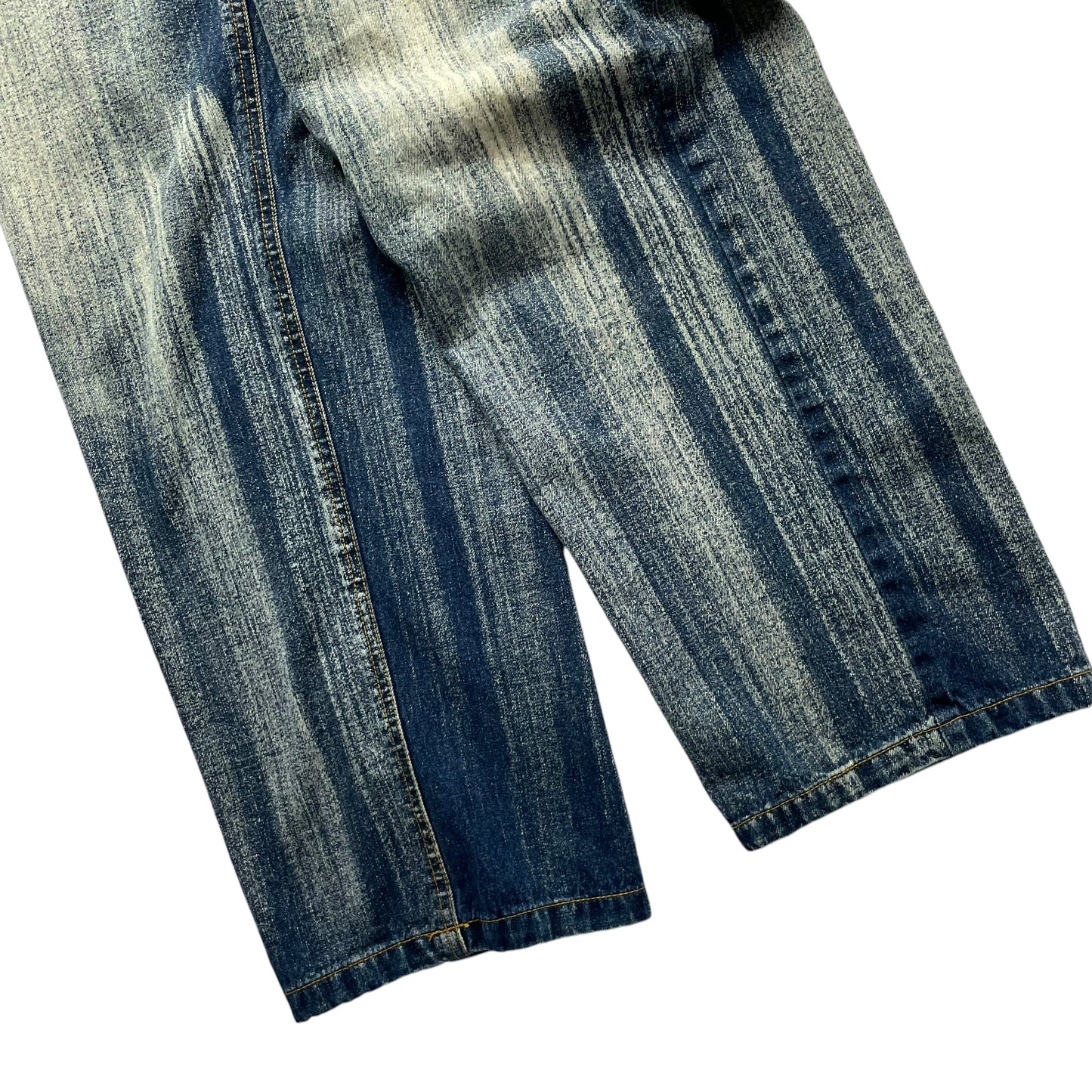 Raw Blue Loose Fit Bleach Denim