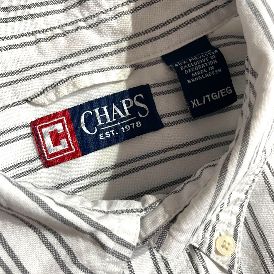 【USED】Chaps L/SL Stripe BD Shirt