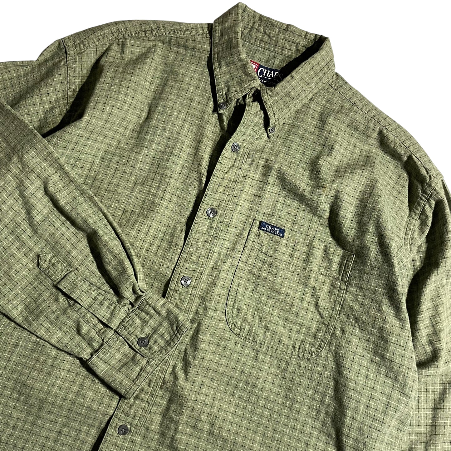 【USED】Chaps L/SL Check BD Shirt