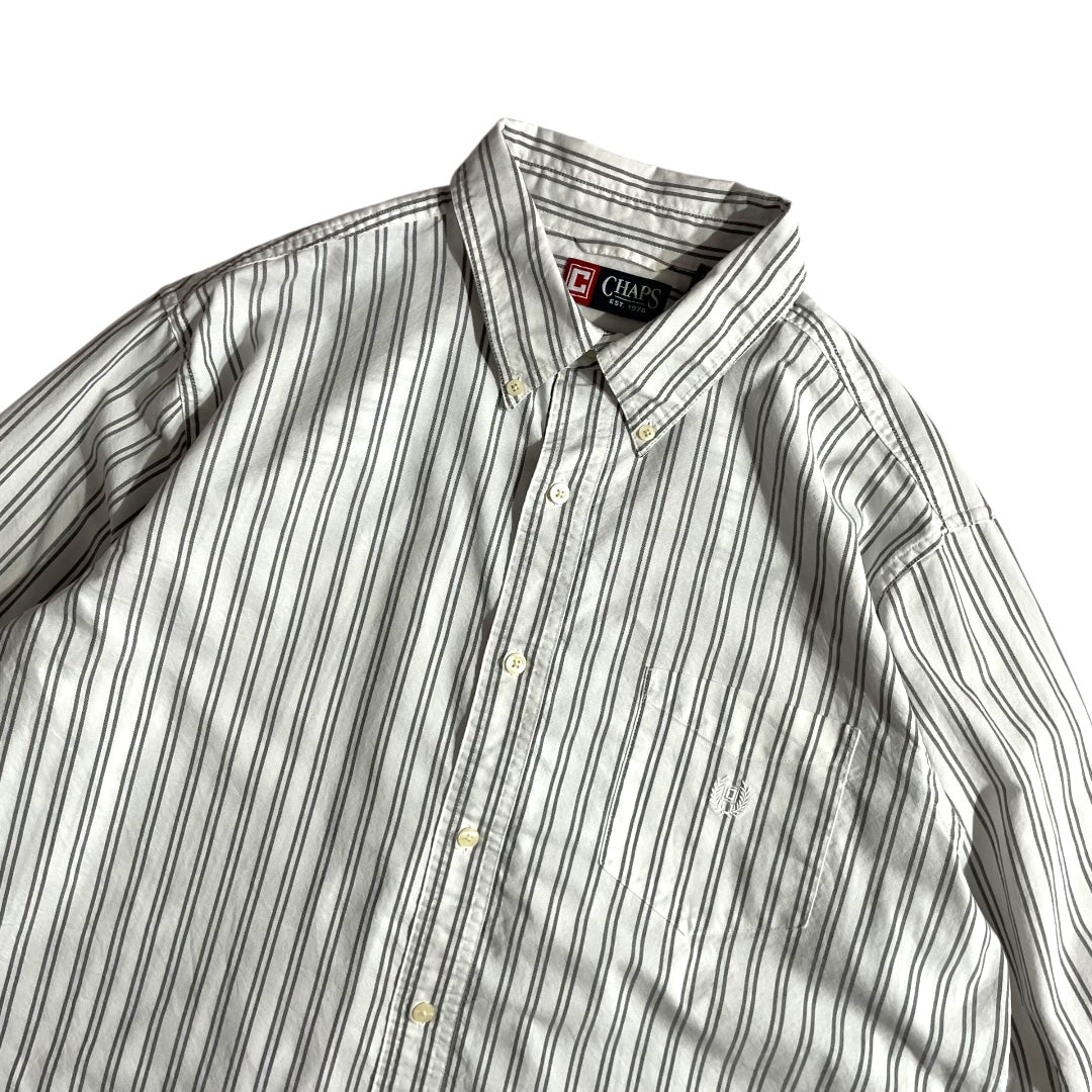 【USED】Chaps L/SL Stripe BD Shirt