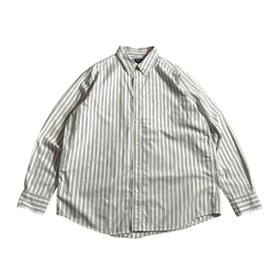 【USED】Chaps L/SL Stripe BD Shirt