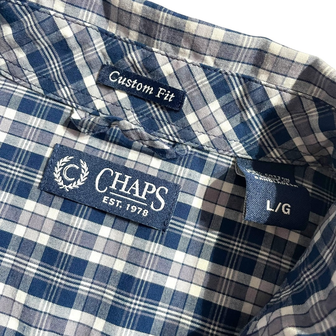 【USED】Chaps L/SL Check BD Shirt