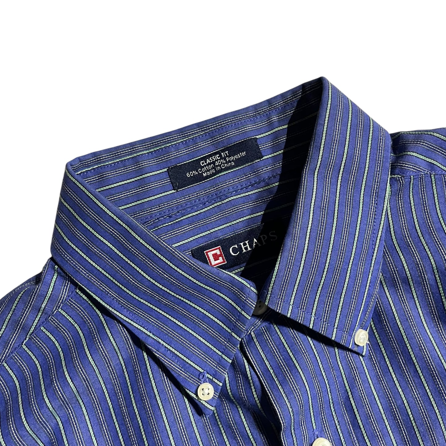 【USED】Chaps L/SL Stiripe BD Shirt