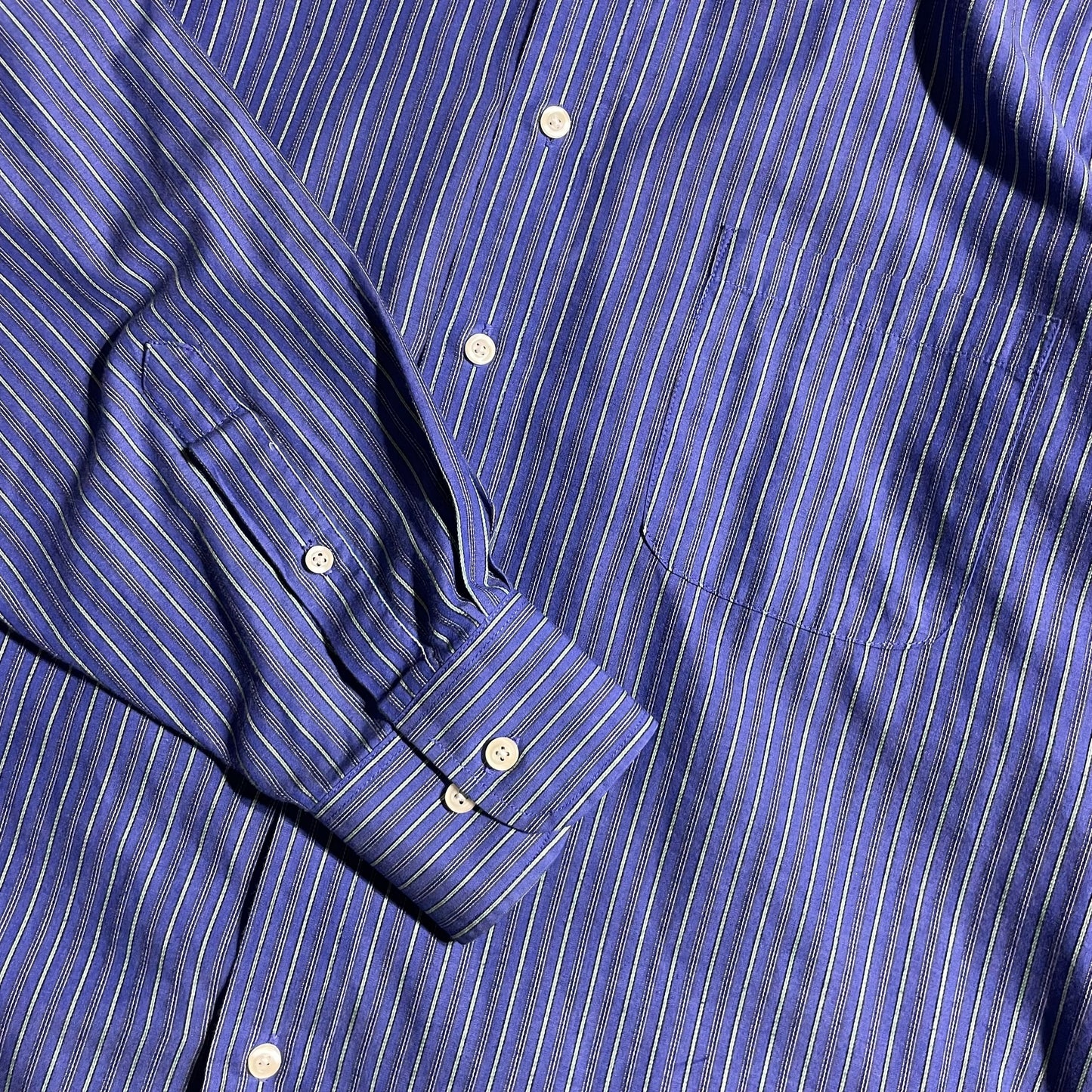 【USED】Chaps L/SL Stiripe BD Shirt