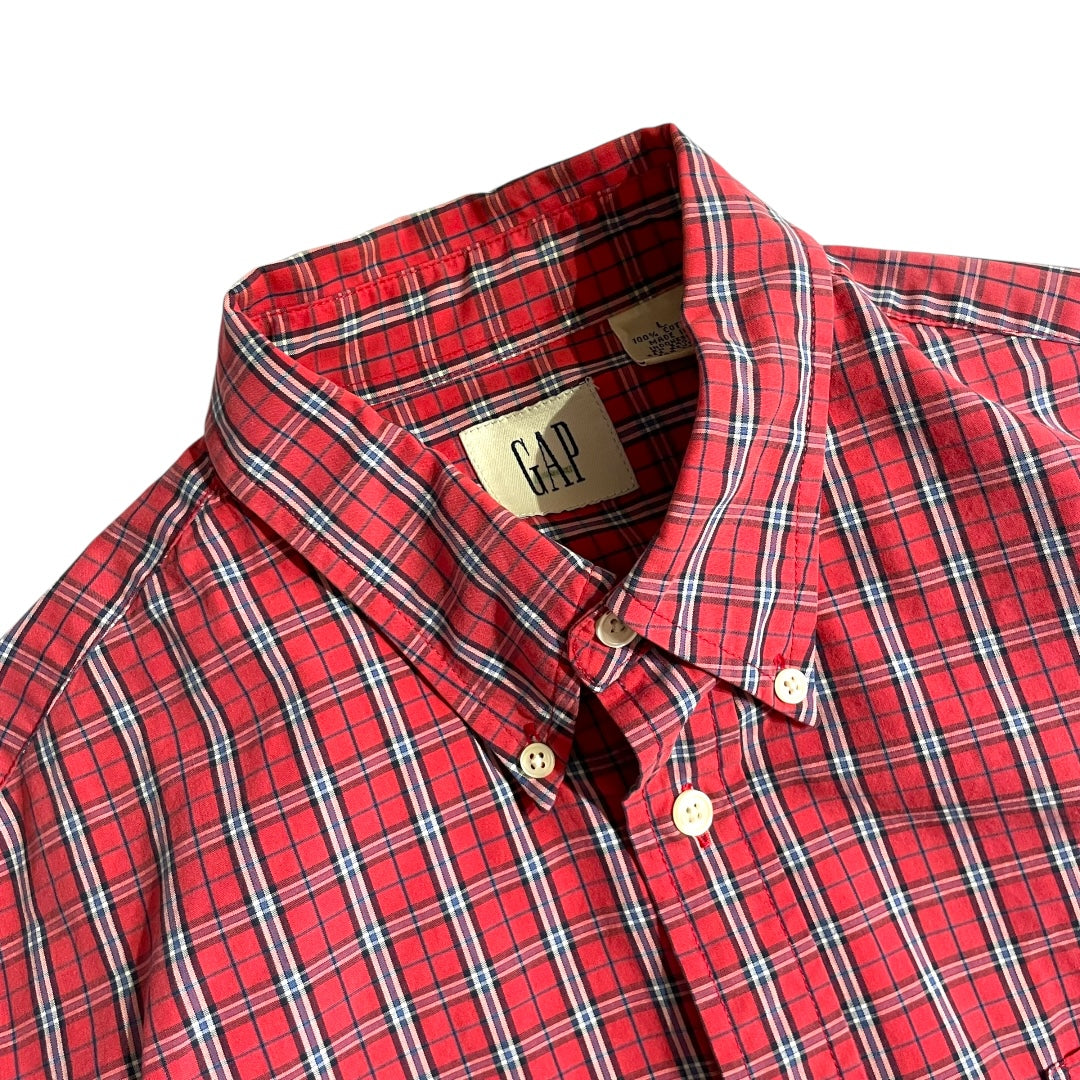 【USED】Gap L/SL Check BD Shirt